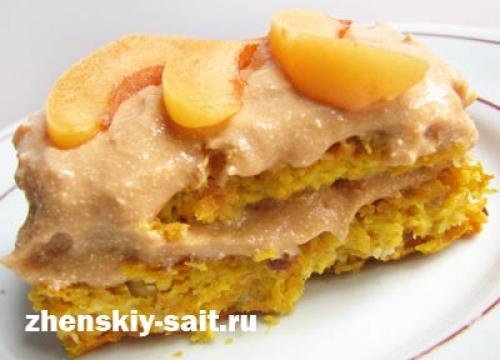 Диетический морковный торт.
