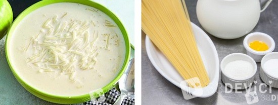 Молочный суп с вермишелью