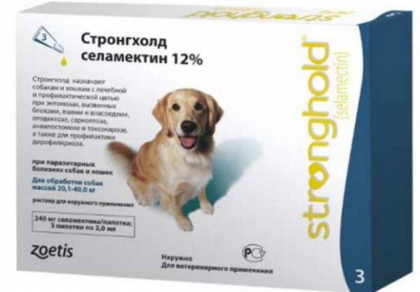 Капли на холку Стронгхолд как использовать для собак