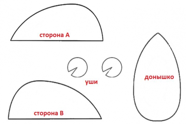 Выкройка мышки с подробным описанием пошива