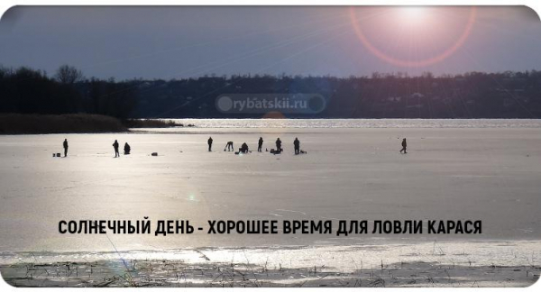 Ловля карася в декабре на поплавок и мормышку