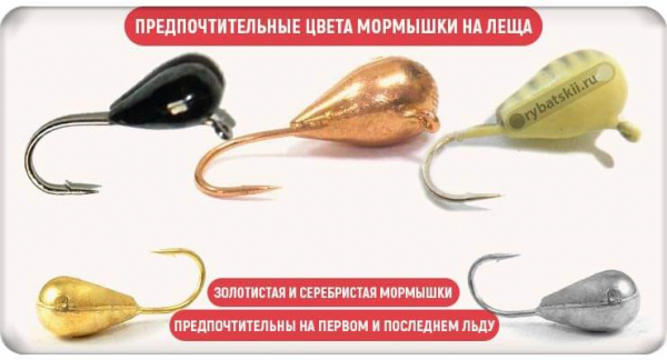 Как выбрать мормышки для зимней рыбалки на леща