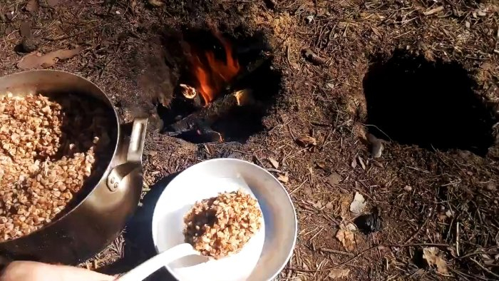 Как развести бездымный костер разведчика