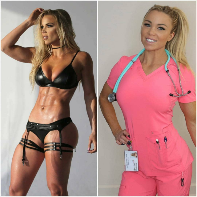 Девушки в форме и без неё (25 фото)