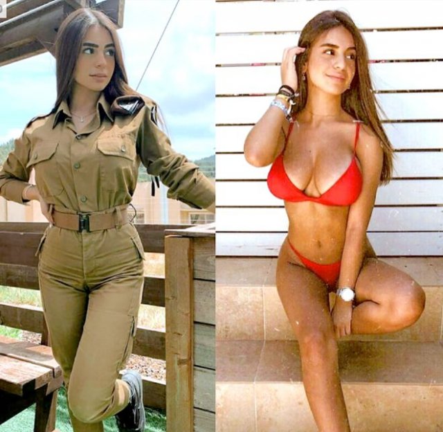 Девушки в форме и без неё (25 фото)